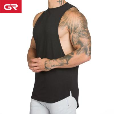 China OEM Manufacturer Premium Side Split Mens Gym Custom Anti-pilling Tank Top for sale