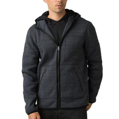 China 2020 QUICK DRY OEM Contrast Chest Pocket Inner Fleece Zip Up Jackets Mens for sale