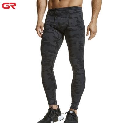 China Wholesale OEM Breathable High Quality Compression Muscle Fit Camouflage Printed Mens Tights for sale