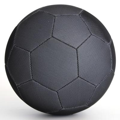 China Sports Playing Durable Wearproof Silver Holographic Glow In The Dark Soccer Ball for sale