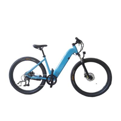 China Aluminum Alloy 350/500W Full Suspension 240V 6/7/8 Speed ​​Dirt Bike Aluminum Electric Bicycle EBQK-2005 for sale