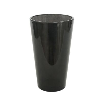 China Wholesale Food Grade 16oz 480ml Black Color Beer Glass Tumbler Barware Drinking Glass Cups Tumblers for sale