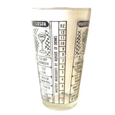 China Wholesale Food Grade 16oz Branded Dishwasher Safe Custom Logo Beer Pint Glass Measuring Bar Glasses for sale