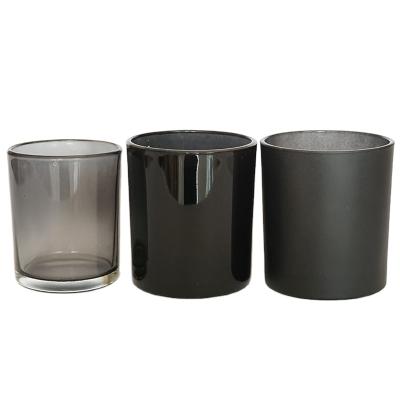 China Glossy / Matte Surface 10oz 15oz 18oz Empty Glass Candle Vessels For Candle Making for sale