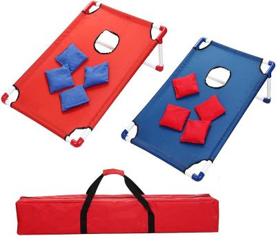 China Outdoor Entertainment Protable PVC Frame Cornhole Toss Game Set , Bean Bag Toss Game And Carry Bag for sale