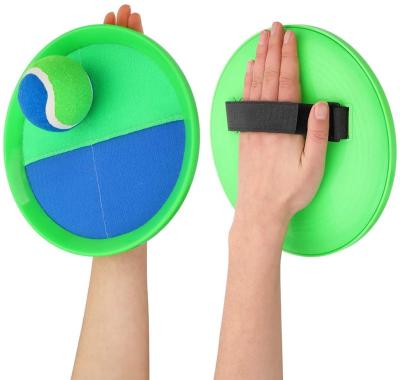 China Entertainment Paddle Toss and Hook Ball Set Outdoor Game for Kids Backyard Games with 2 Paddles 2 Balls for sale