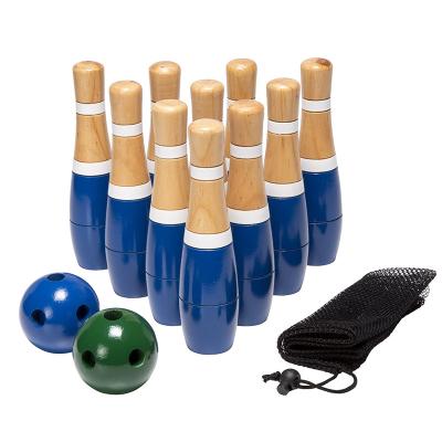 China Entertainment Wooden Bowling Ball Backyard Lawn Bowling Game Toys Indoor and Outdoor Family Fun for Kids and Adults for sale