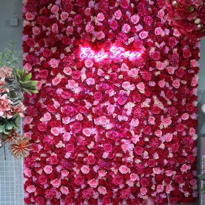 China Wedding Artificial Silk Flower Wall Panel Backdrop YOPIN A29 Wedding Artificial Silk Flower Wall Panel Backdrop Decoration Party Events Backdrop YOPIN A29 for sale