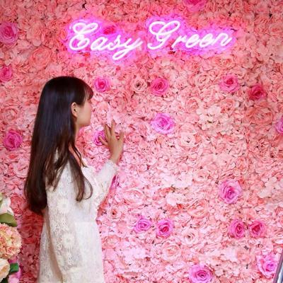 China Wedding Backdrop Artificial Silk Flower Wall Panel YOPIN A30 Events Backdrop Wedding Artificial Silk Flower Wall Panel Backdrop for sale