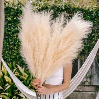 China YOPIN 042 Artificial Pampas Grass Flowers Wedding Artificial Decoration Feather Fake Pampas Grass for sale