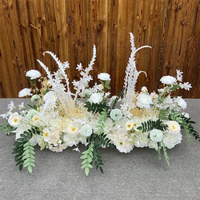 China Events Flower Row Wedding Flower Table Runner YOPIN A09 Wedding Centerpieces Events Flower Row Wedding Flower Table Runner for sale