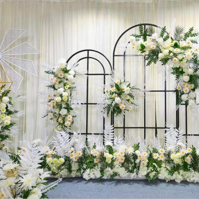 China Flower Ball Wedding Centerpieces YOPIN 025 Artificial Flowers Wedding Decoration Event Wedding Table Centerpieces White for sale