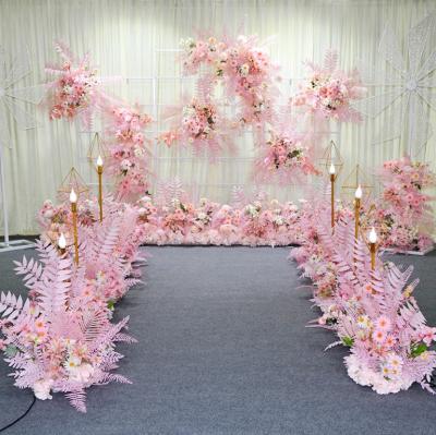 China Flower ball wedding centerpieces YOPIN 026 artificial flower wedding decoration set wedding flower rose flower ball for sale