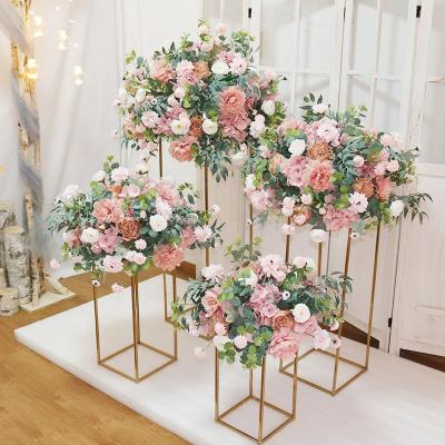 China Flower Ball Wedding Centerpieces YOPIN 032 Artificial Flowers Wedding Decoration Centerpieces Table White Flower Ball for sale