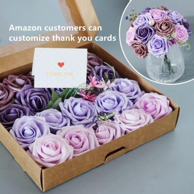 China Rose Foam Layout YOPIN 229 Wedding Artificial Flowers Wholesale Eva Flower Rose Foam Flower Boxes With Foam for sale