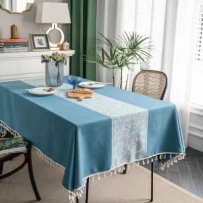 China Wholesale Square Waterproof Polyester Table Cover Cloth Flower Pattern Event Table Cloth Dining Table Cloth For Home for sale