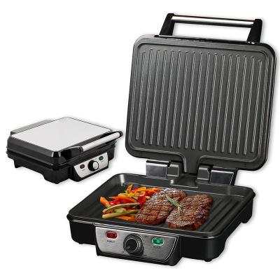 China Mini Portable Grill 2 Slice Electric Home Funcooking Press Sandwich Griddle Panini Grill Non Stick Electric Touch for sale