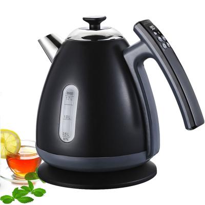 China 360 Degree Rotating Electric Kettle 1.7L Pot Base Body 100% Stainless Steel Tea Kettle Quick Heating Pour Over Kettle for sale