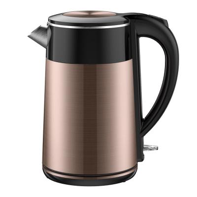 China 360 Degree Customized Large Capacity Electric Kettle 2L Jug Color Stainless Steel Low Rotation Cordless Kettles for sale