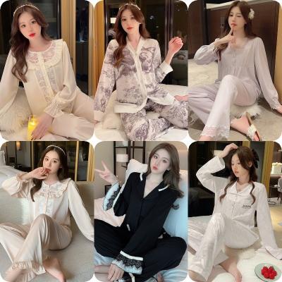 China QUICK DRY Soft Womens Pajama Sets Long Sleeve Modal Pajamas for Women Sleepwear Long Sleeve Sleepwear Soft Pj Set for sale