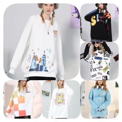 China Anti-wrinkle Factory wholesale autumn and winter hoodie printed letter fleece hoodie long sleeve pullover women's hip hop sweatshirt for sale