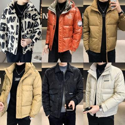 China Anti-wrinkle winter moose padded winter men's down coat cotton padded hooded down coat jackets for men down coats for sale