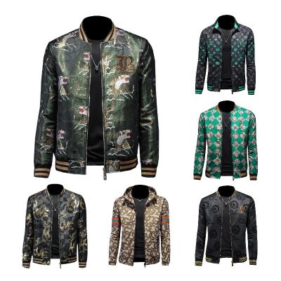 China 2023 QUICK DRY men's coat spring and autumn printing thin men's youth personality jacket top clothing for sale