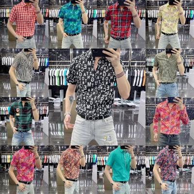 China 2023 high quality men's short sleeve anti-pilling shirt summer fashion business shirt wholesale for sale