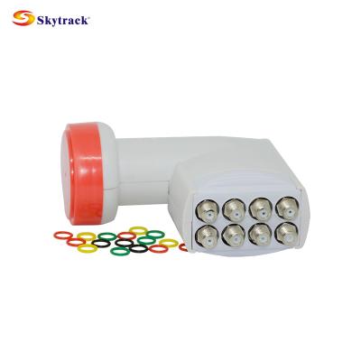 China low noise & Skytrack High Gain Cheapest Price And Original OEM Factory Receiver Ku Band LNB Octo 8 Satellite Universal LNBF Output Good Quality for sale