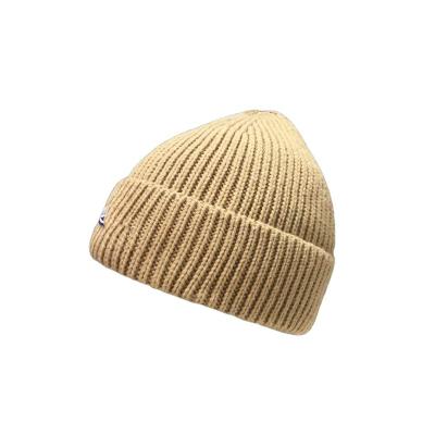 China 100% Recycled Polyester Logo Beanie Hat Winter Beanie Hat Custom Simple Warm Knitted Beanie Winter Viable High Quality for sale