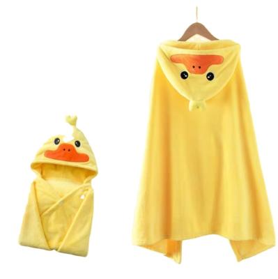 China Poncho Children Kid Character Beach Swimming Towel Shark Towel Kids Quick Dry Sued Beach Bath Towels Viable With Hood Hooded for sale