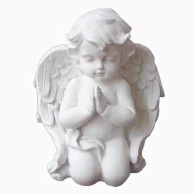 China Europe Vintage Kneeling Angel Statue Figurine Indoor Outdoor Angel Statue Garden Prayer Decoration Wings Angel Statue Sculpture for sale