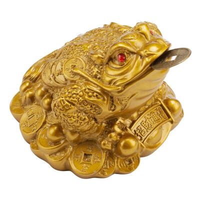 China Money Lucky Frog Chinese Toad Coin Charm China Lucky Frog Coin Feng Shui for Prosperity Home Decoration Gift for sale