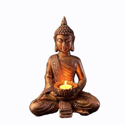 China India Feng Shui Ornament Figurine Buddha Craft Zen Garden Sculpture Meditation Buddha Statue For Home Decoration Table Ornament for sale