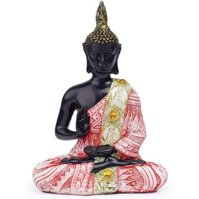 China Thai Hindu Colorful Buddha Statues Decoration Gift India Yoga Statues Buddha Decoration Home Garden Zen Home for sale