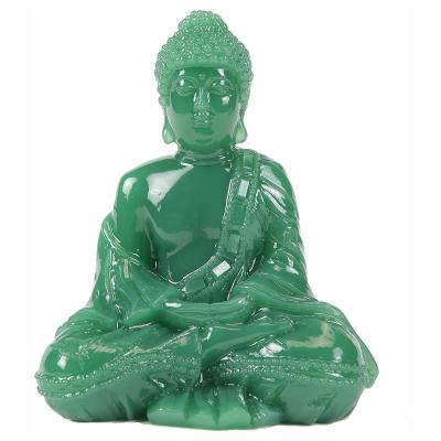 China Meditative Seated Buddha Statue Thai Resting Figurine India Buddha Jade Praying Buddha Manmade Sculpture For Outdoor Home Decoration for sale