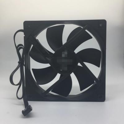 China Cooler Computer Case 12025 12cm Two Ball Bearing DC Computer Fan Customized Speed ​​Interface 4 Pin PWM for sale