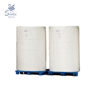 China Virgin Wood Pulp Jumbo Roll Toilet Paper Mother Roll for sale