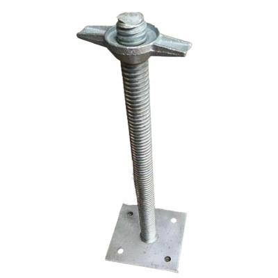 China Asian the Tianjin SS group sale building jack post steel scaffolding screw acrow base jack for sale