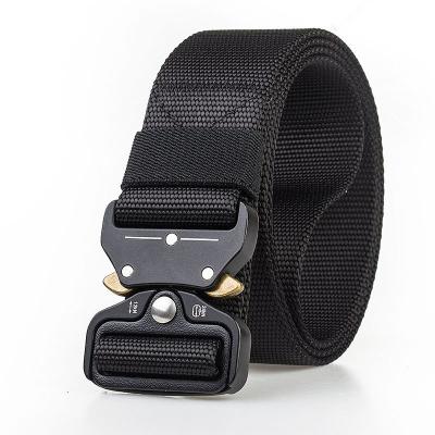 China Wholesale Leisure Buckles Customized Men Army Canvas Military Webbing Safety Tactical Heavy Duty Belt for sale