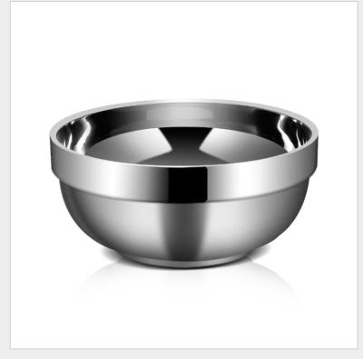 China 304 Stainless Steel Platinum Bowl Student Canteen Household Disposable Double-Layer Insulated Soup Bowl for sale