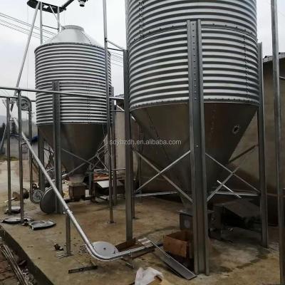 China Manufacturer Direct Wholesale Farming Home Equipment Feed Silo Galvanized Silo For Pig Feeding System for sale