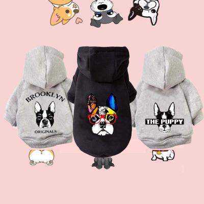 China Winter Stocked Warm Dog Clothes Cotton Hoodies Clothes For Dogs Pet Clothing For Small Medium Dogs Coats Suits For Cat French Bulldog for sale