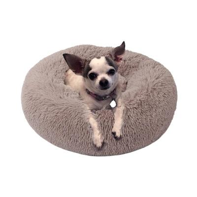 China Viable Dog House Beds Round Plush Mat For Sofa Medium Small Dogs Big Labradors Cat House Pet Bed Dcpet Best Dropshipping for sale