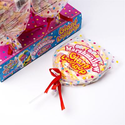 China Natural Factory Custom 75G Marshmallow Pops In Cotton Candy for sale