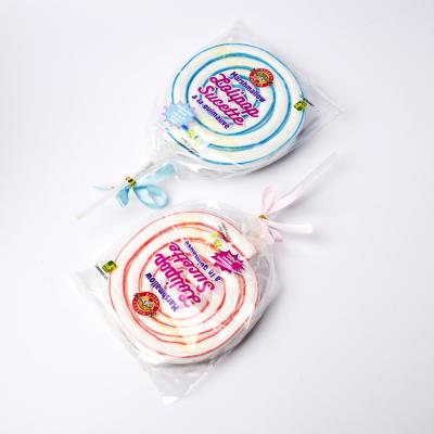 China Natural Factory Custom Swirl 75G Marshmallow Pops In Cotton Candy for sale