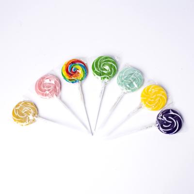 China Full Size Wholesale Jar Packed 12g Swirly Lollipops Fruity Flavored In Hard Candies for sale