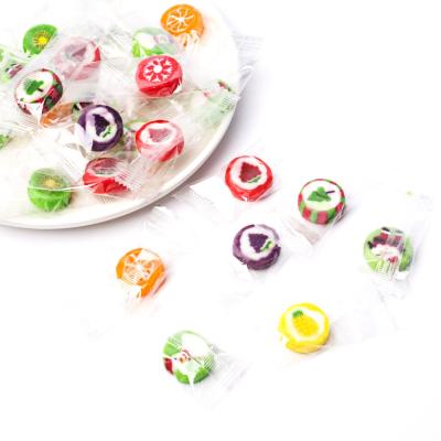 China Factory direct sale natural fruit printed candies packed in hard candy bags for sale