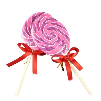 China Large Natural Wholesale Egg Shaped SwirlL Lollipops For Easter Day In Hard Candy for sale