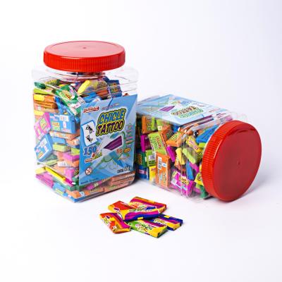 China jar packed bubble gum with 40mm gum stick in gum candies as per customers request for sale